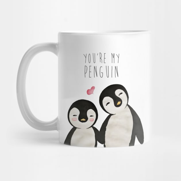 You're my Penguin | When Penguins are in Love by applebubble